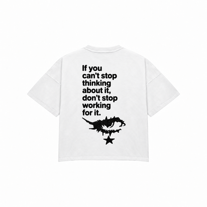 IF YOU CAN'T STOP THINKING Premium Oversized Tee