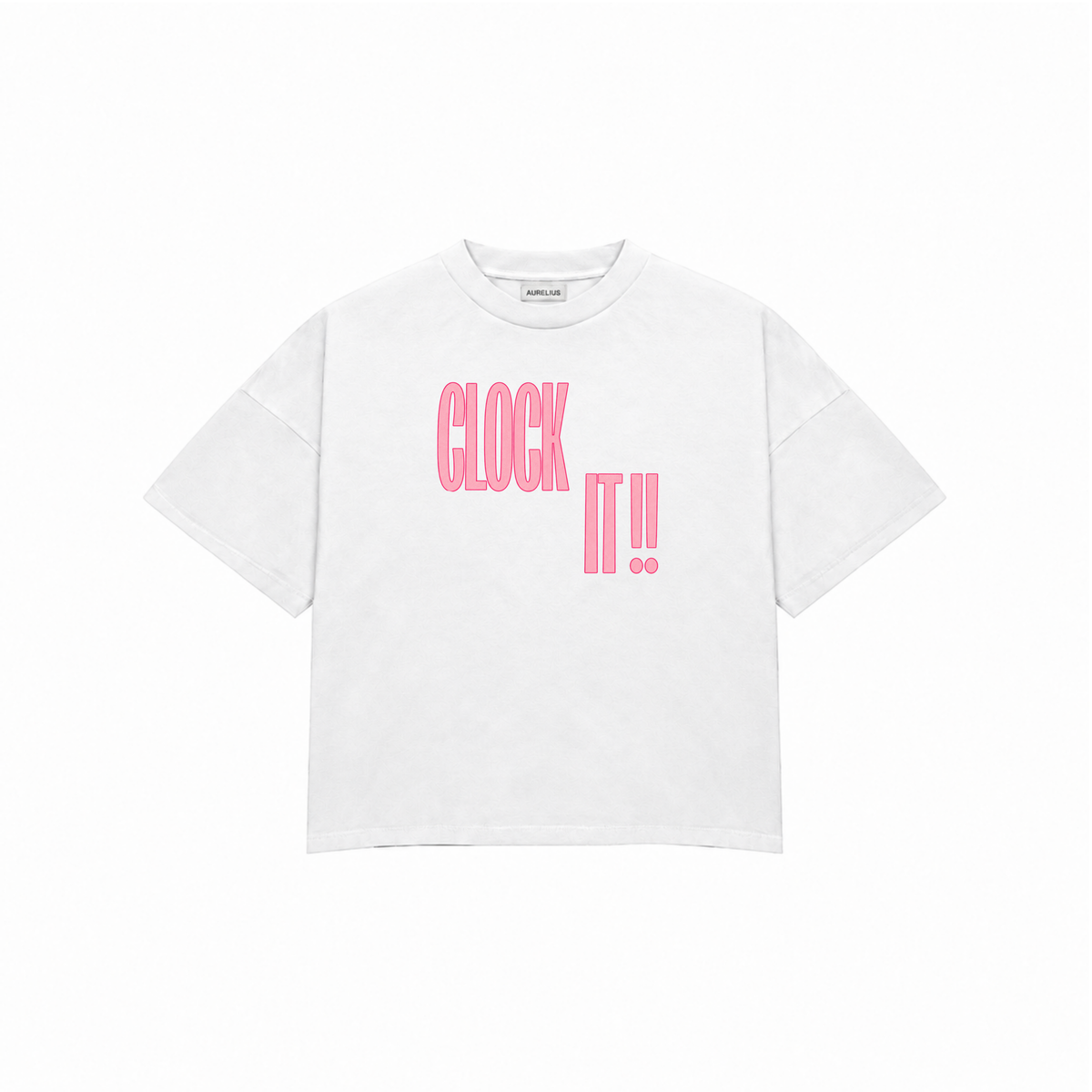 CLOCK IT Premium Oversized Tee