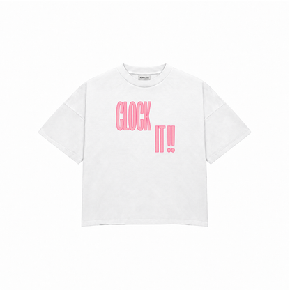 CLOCK IT Premium Oversized Tee