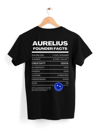 AURELIUS FOUNDER FACTS OVERSIZED TEE D1