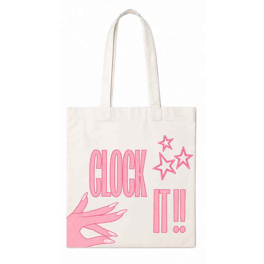 Clock It Tote Bag