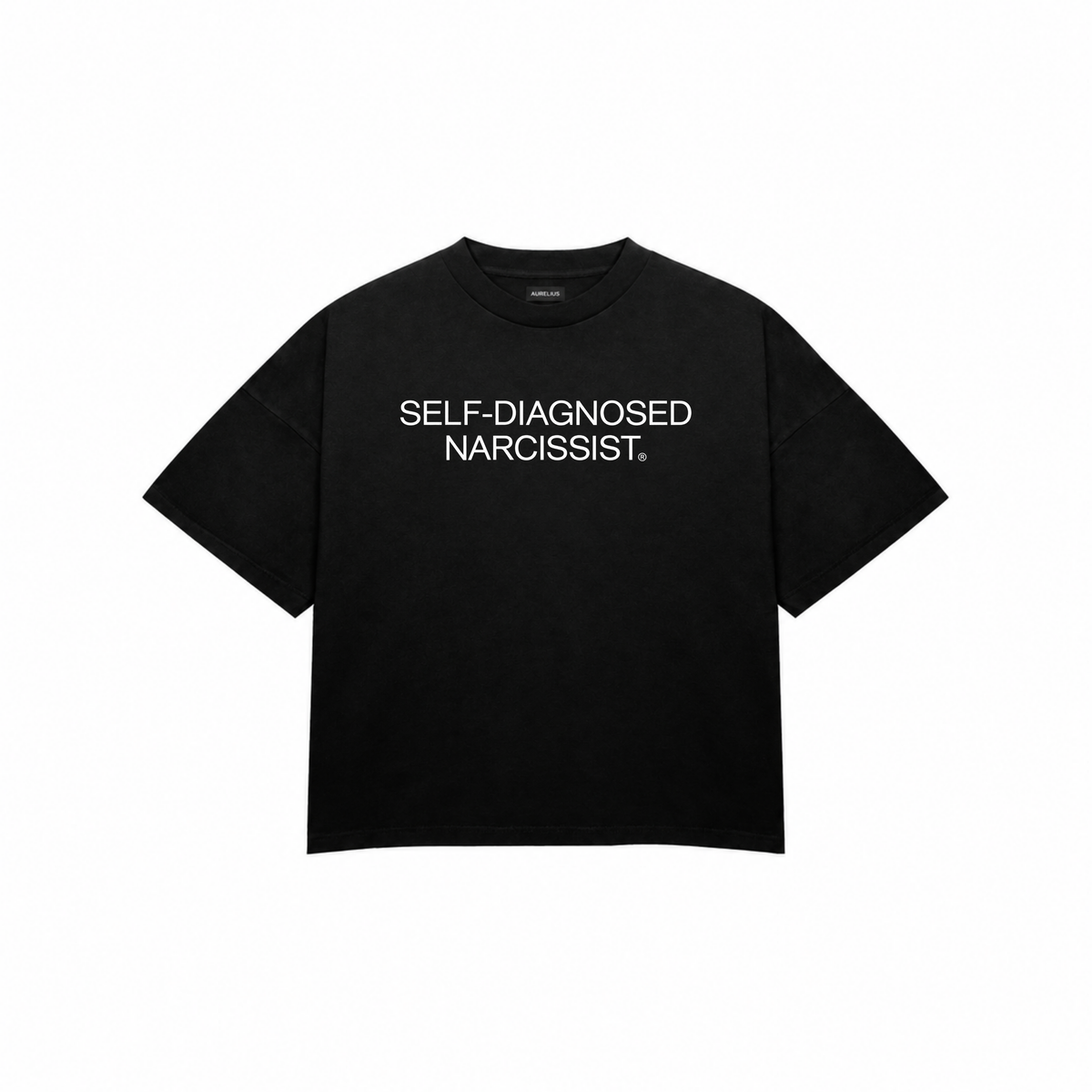 SELF-DIAGNOSED NARCISSIST Premium Oversized Tee