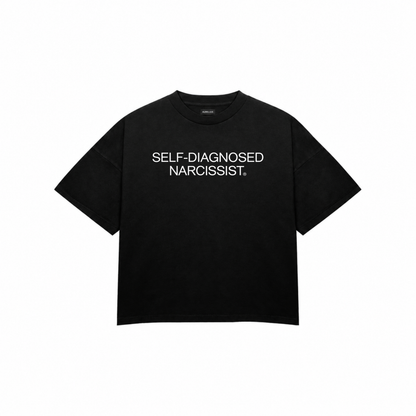 SELF-DIAGNOSED NARCISSIST Premium Oversized Tee