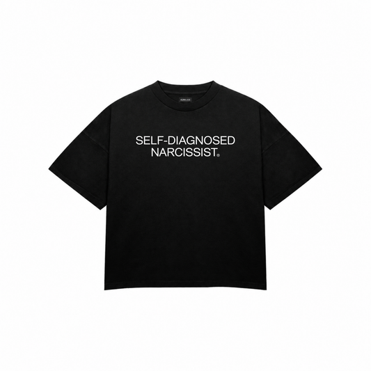 SELF-DIAGNOSED NARCISSIST Premium Oversized Tee