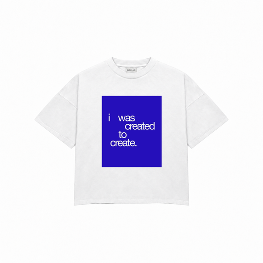 I WAS CREATED TO CREATE Premium Oversized Tee