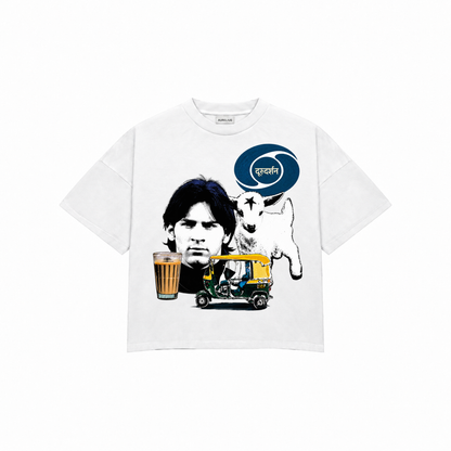 MESSI GOAT INDIAN Premium Oversized Tee