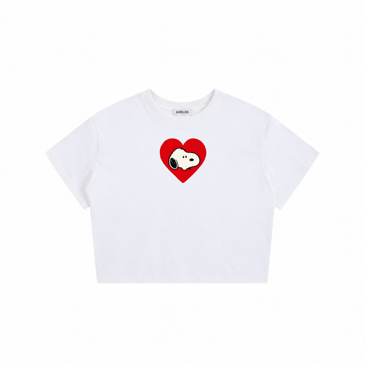 Snoopy Heart Baby Tee