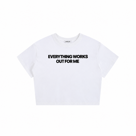 Everything Works Out For Me Baby Tee