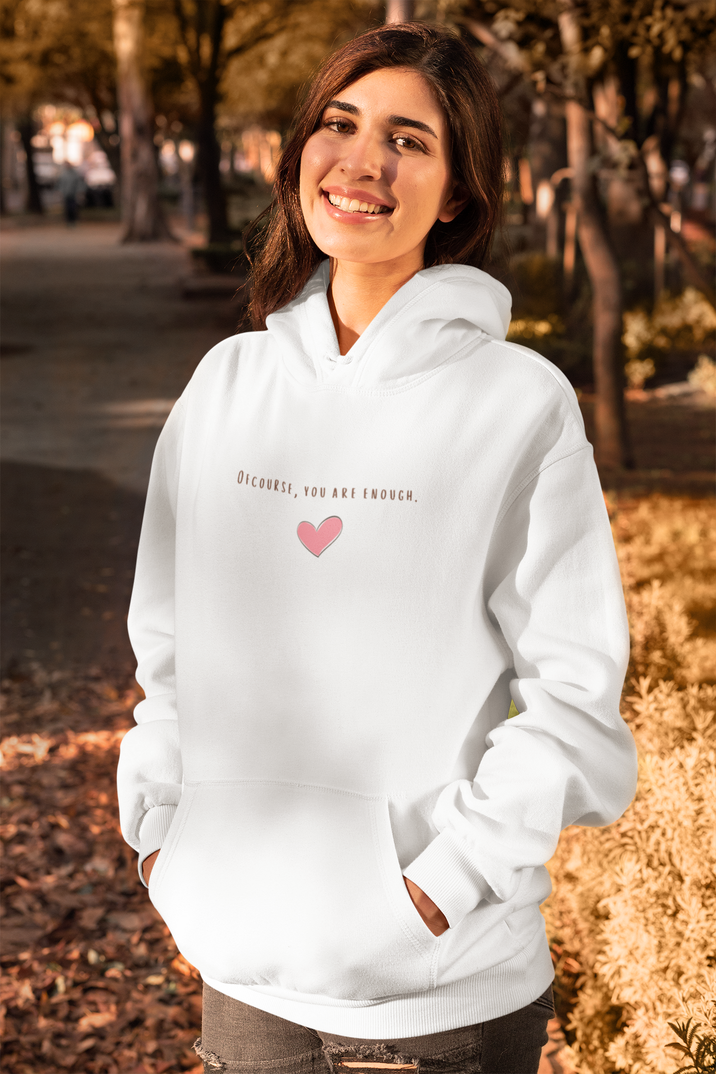 YOU’RE ENOUGH UNISEX HEAVY HOODIE/SWEATSHIRT