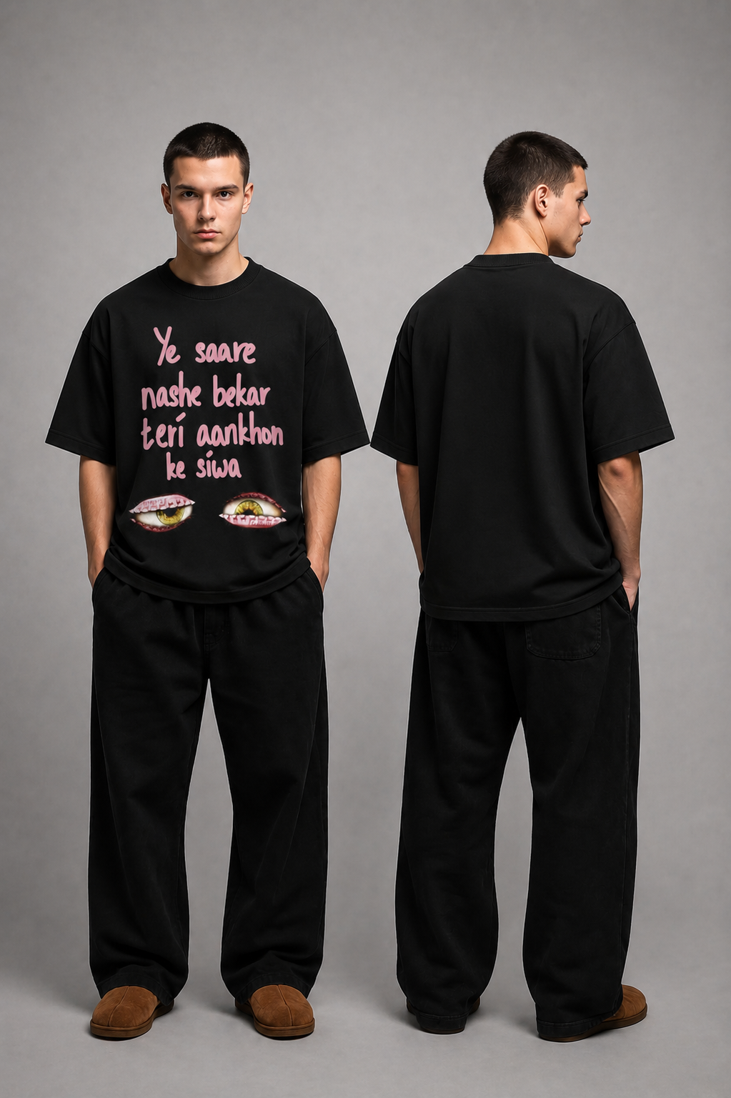 YE SAARE NASHE BEKAR OVERSIZED TEE