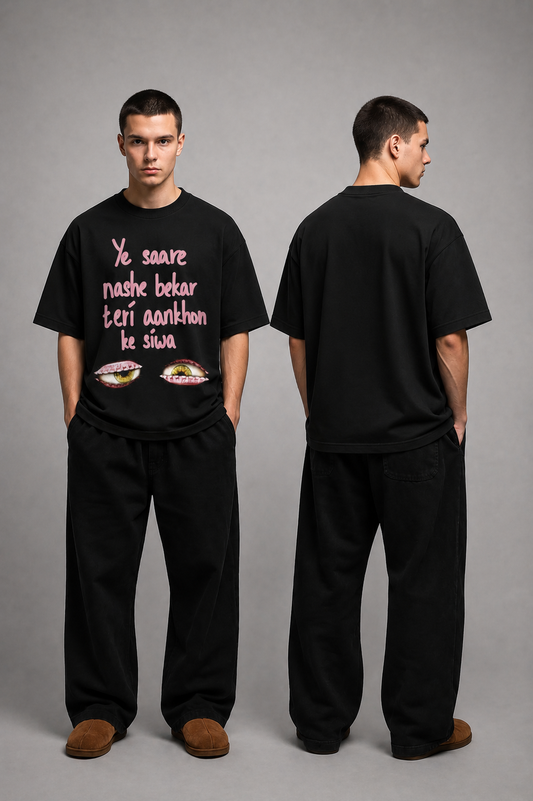 YE SAARE NASHE BEKAR OVERSIZED TEE